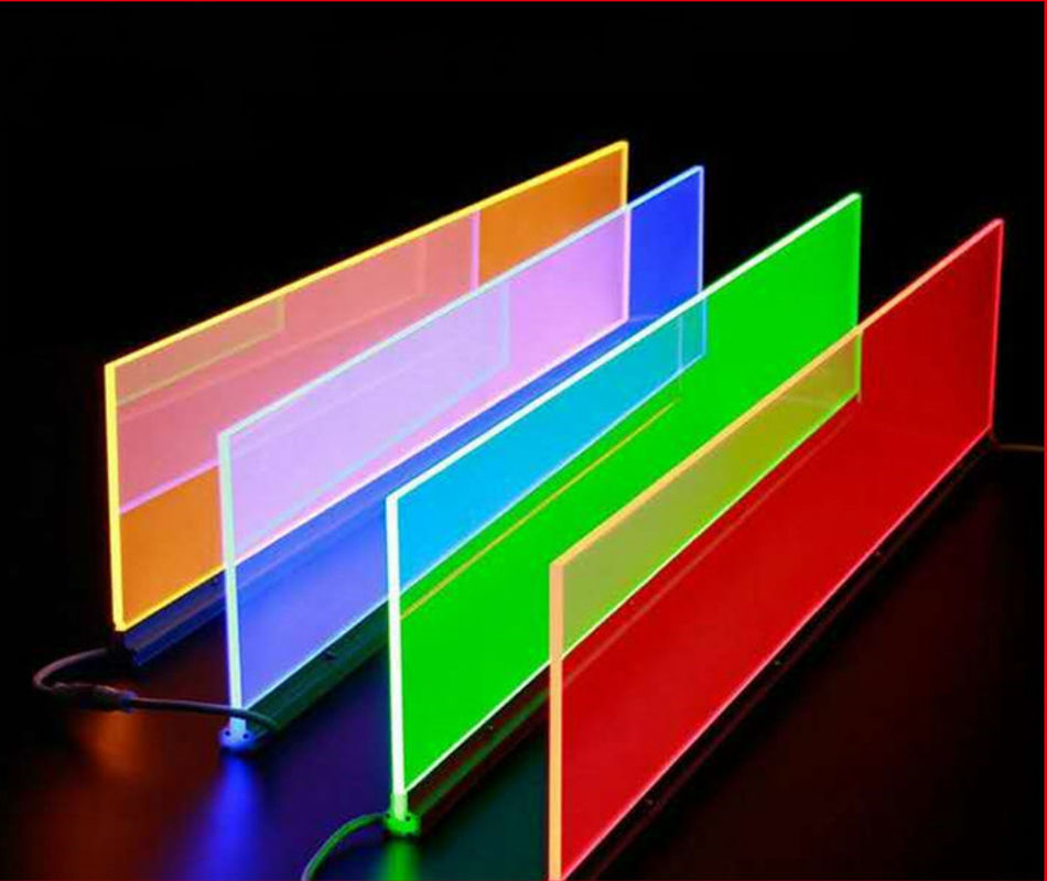 2mm 3mm 4mm 5mm 10mm LPG Light Guide Plate Custom Size Shape Dotting Laser 98% Διαφάνεια