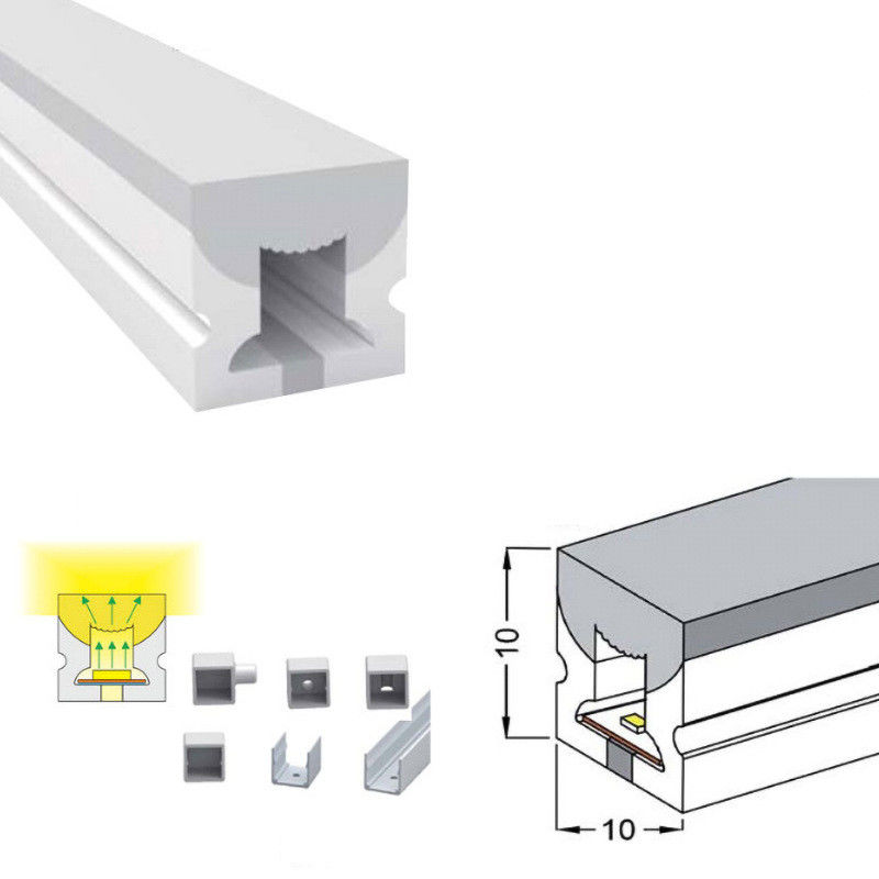 οι οδηγημένοι flexibel μαγνήτες συνδετήρων φω'των 24V νέου εγκαθιστούν το γραμμικό νέο φω'των λουρίδων 3000K που οδηγείται