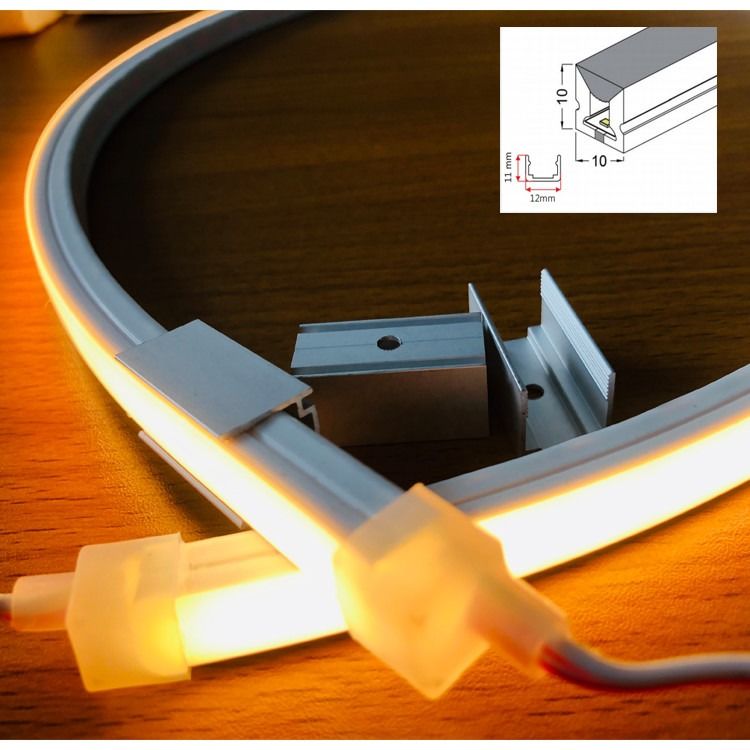 οι οδηγημένοι flexibel μαγνήτες συνδετήρων φω'των 24V νέου εγκαθιστούν το γραμμικό νέο φω'των λουρίδων 3000K που οδηγείται