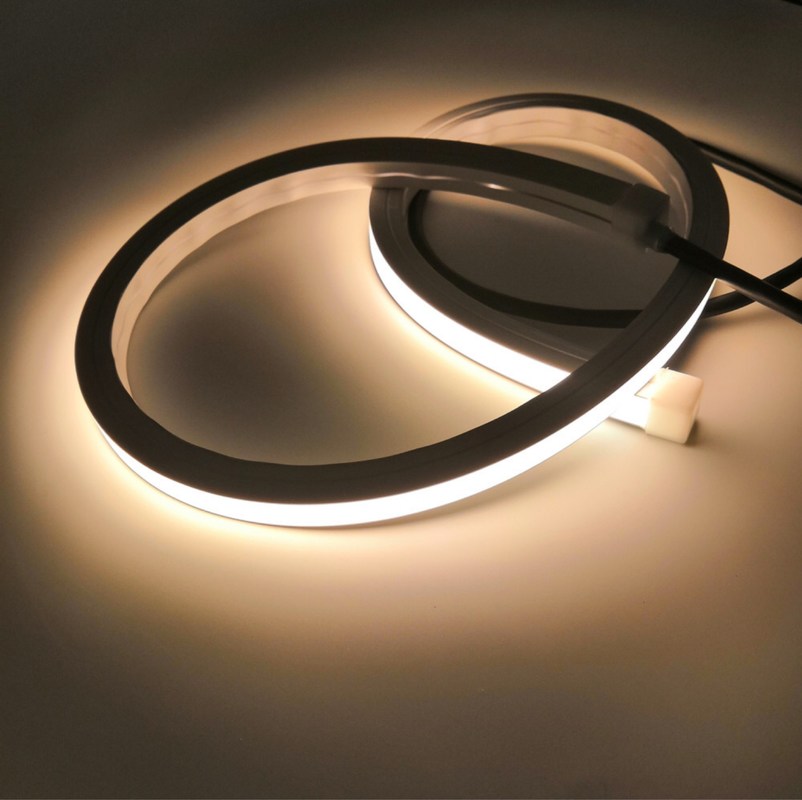 Λουρίδα 1212 των οδηγήσεων σωλήνων νέου σιλικόνης υπαίθρια υψηλή φωτεινότητα διακοσμήσεων 24V 14.4W