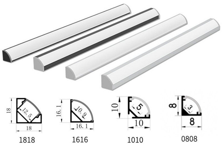 φω'τα των οδηγήσεων τύπων 16x16mm Β για το κατώτερο φως ραφιών αργιλίου εξώθησης σκληρών λουρίδων με μαγνητικό